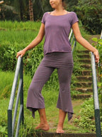 Skirted Yoga Pant, Flowy Slit Dance Pixie Pants