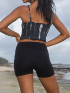 Yoga Tank Top, V-Neck Ruched Bust Crop Cami Top, Hippie clothes