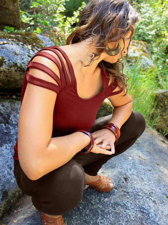 Sun Ray Yoga Tank Top: Active Fitness Shirt