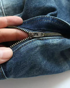 Vintage Faded©\Wash Denim Patchwork Distressed Jeans