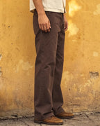 Vintage Brown Straight-leg Pants