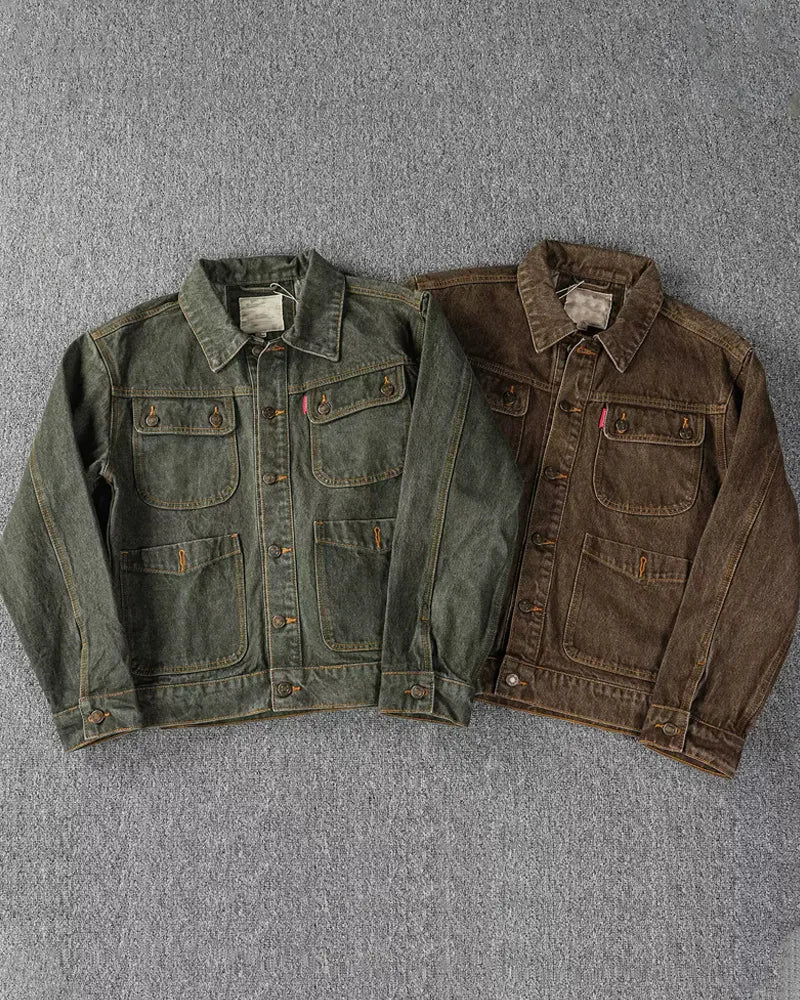Vintage Pigment Dyed Four©\Pocket Work Denim Jacket