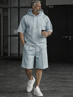 Relaxed Fit Contrast Stitch Tracksuit Set
