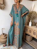Ethnic Printed Kaftan Dress