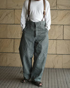 Retro Dark Gray Loose-fitting Cargo Pants