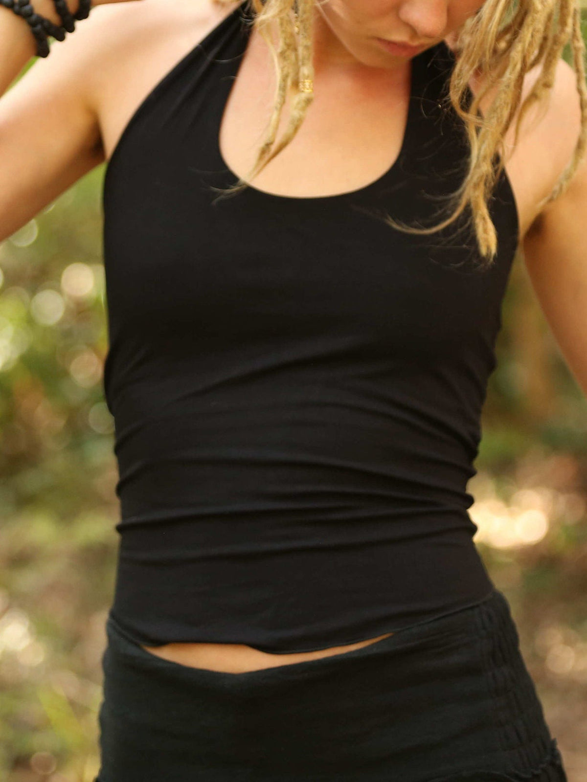 Festival Yoga Halter Top, Tribal Burning Man Style, Pixie Fairy Boho Elven Clothing