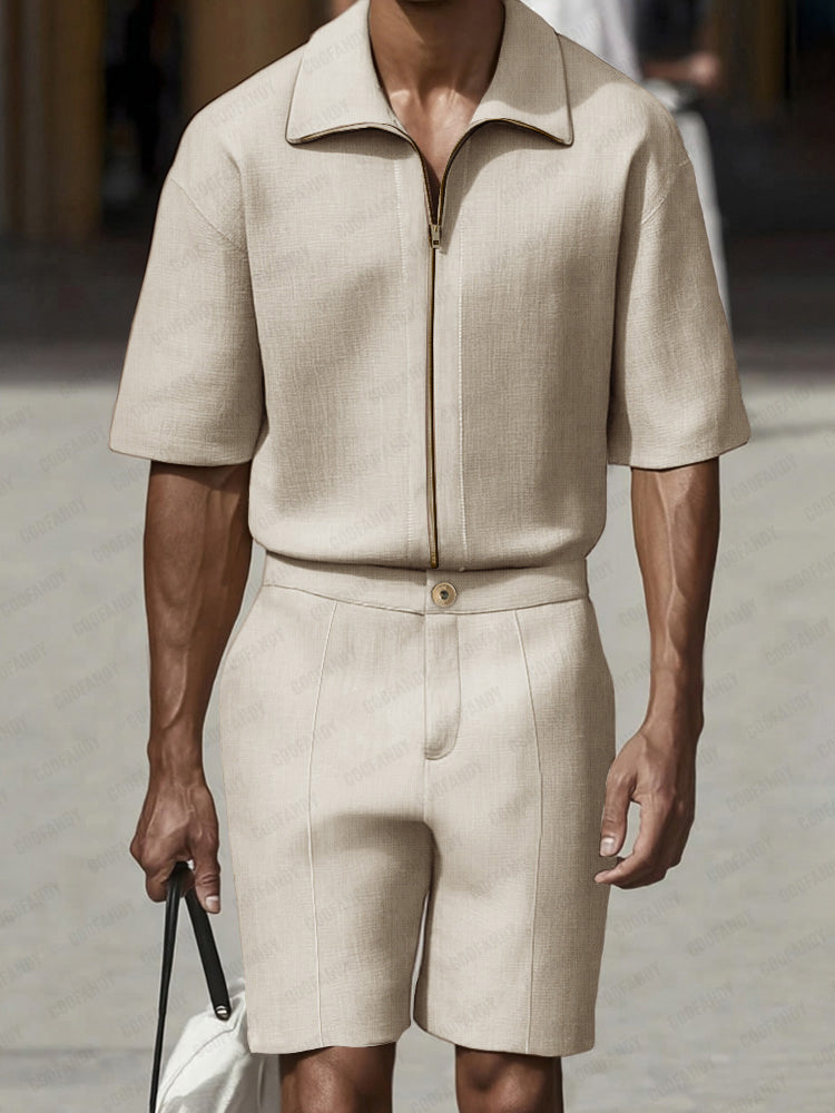 Modern Cotton Linen Casual Set