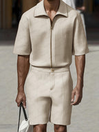 Modern Cotton Linen Casual Set