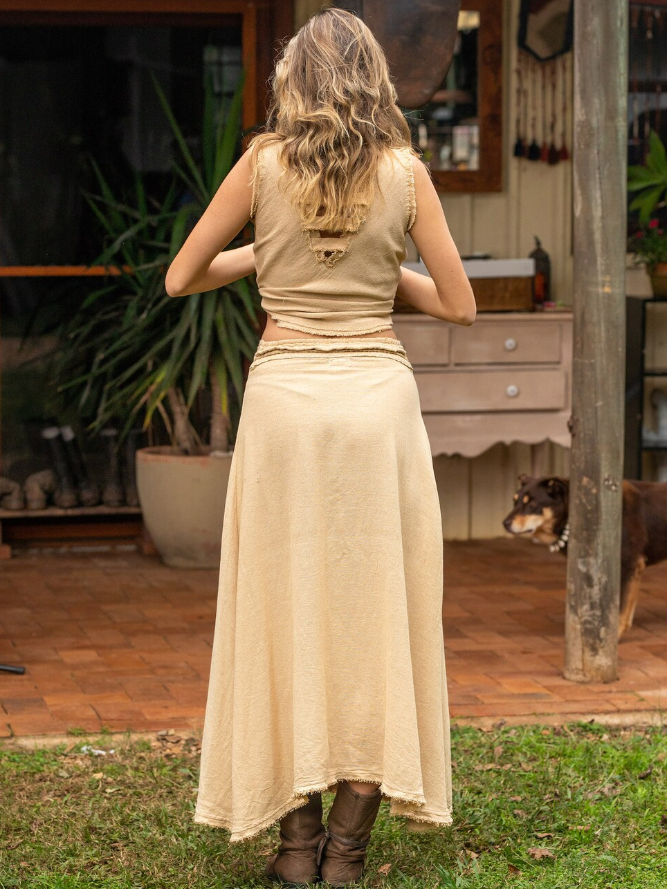 Tribal Long Skirt, Ethnic Clothing, A Line Skirt, Block Print Skirt, Earthy Clothing