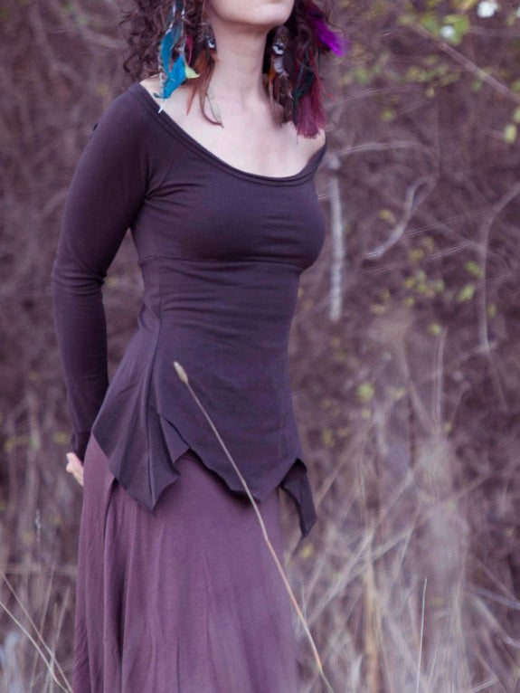 Elven Lotus Top - Long Sleeved Pixie Top