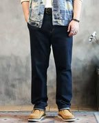 Vintage Denim Olive Green Patch Pocket Relaxed©\Straight Trousers