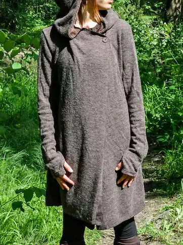 Seasons Coat with Large Hood, Thumbholes and Pockets