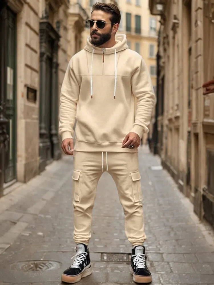 Soft Athleisure Hoodie Pants Set