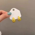 Color-block Polka-dot Earrings
