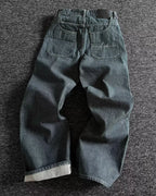 Vintage 13 Oz Raw Straight Leg Jeans