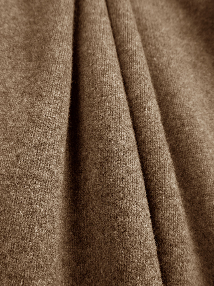 Lapel Polo Pullover Sweater Loose Fit