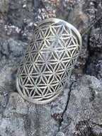 Vintage Hollow-Out Oval Alloy Ring
