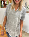 Distressed Washed Oversized Tee