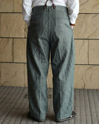 Retro Dark Gray Loose-fitting Cargo Pants