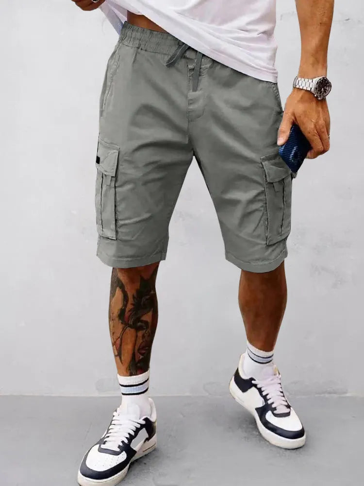 Relaxed Fit Utility Cargo Shorts