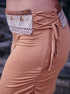Bohemian Tribal Mini Skirt - Boho chic Short Skirt with Tribal Embroidery Belt