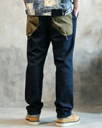 Vintage Denim Olive Green Patch Pocket Relaxed©\Straight Trousers