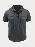 Athleisure Cargo Hooded Shirt