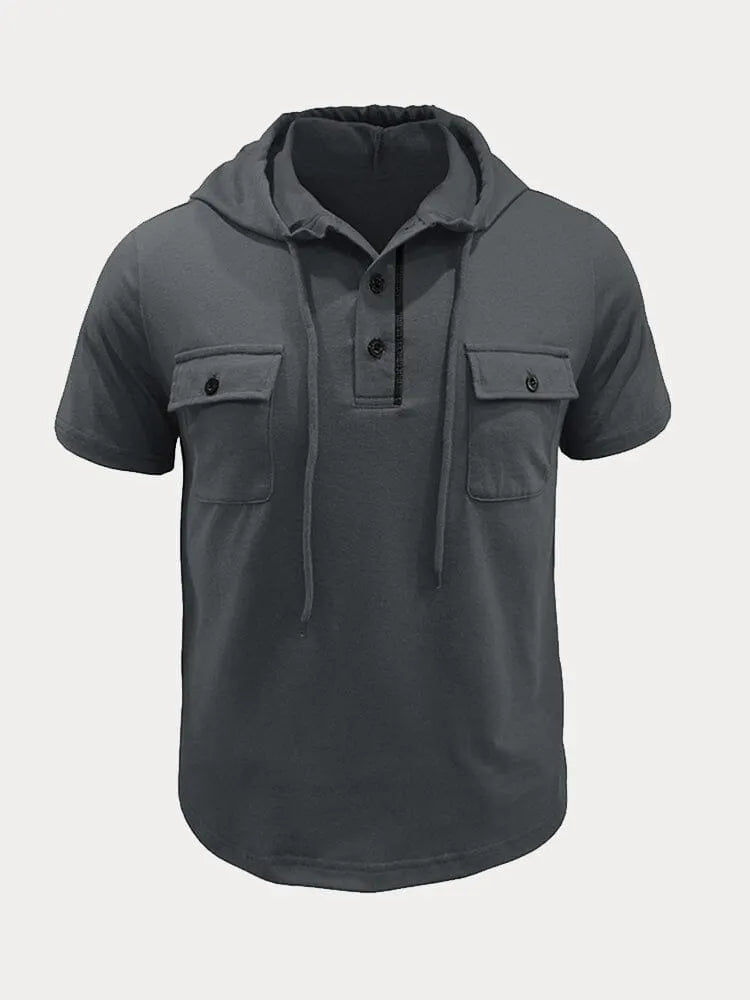 Athleisure Cargo Hooded Shirt