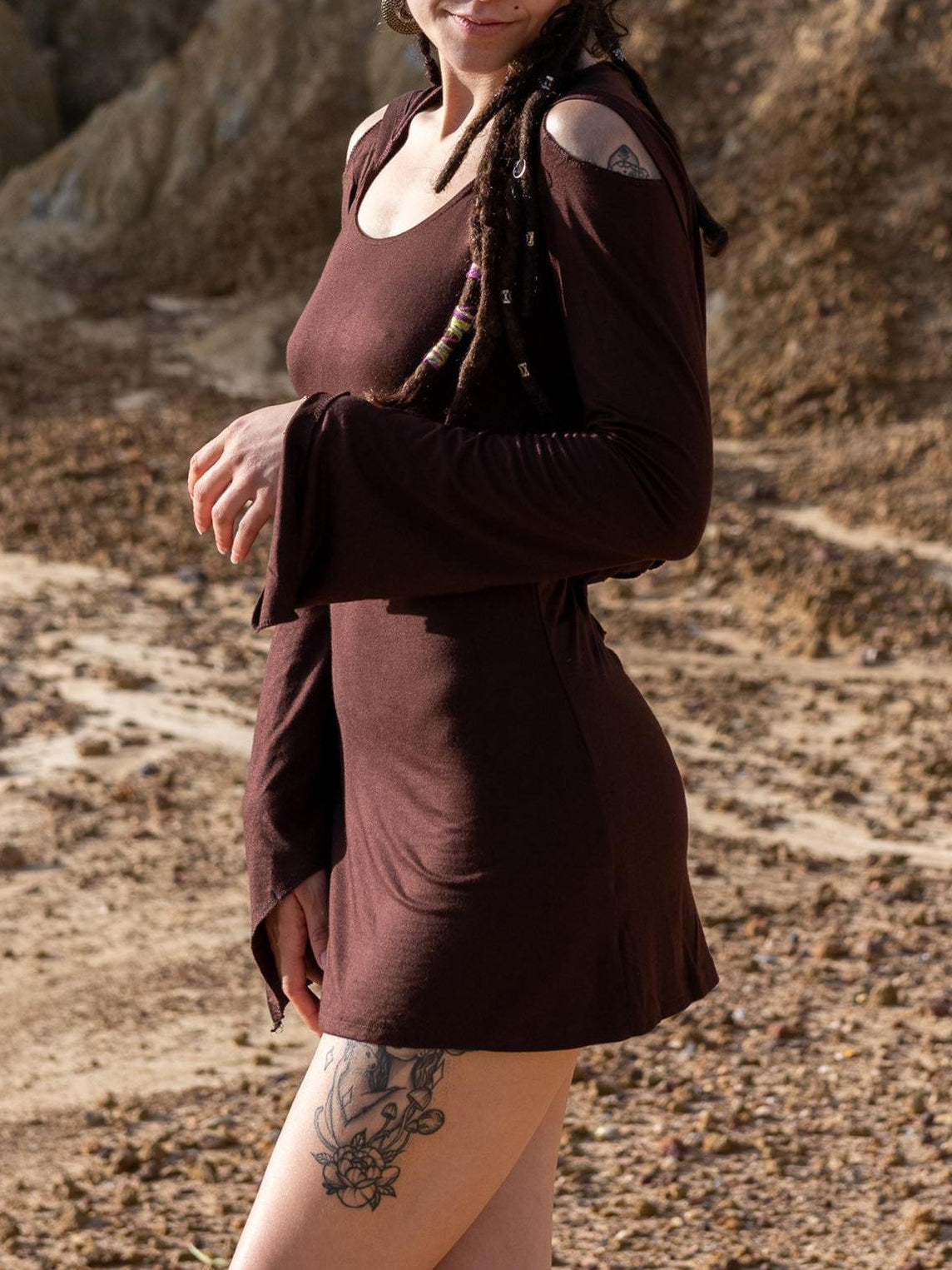 Brown Fairy Hood Dress