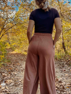 Vintage Wide Leg Casual Pants