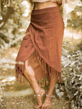 Tribal Skirt - Women's Bohemian Wear - Cotton