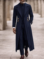 Luxury Longline Pinstripe Coat Blazer