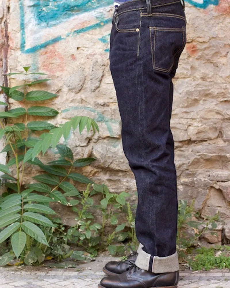 Retro Classic Raw Wash Straight Leg Jeans
