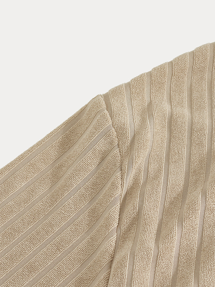 Breathable Vertical Stripe Matching Set