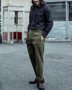 Vintage Army©\Green Military©\Issue Relaxed©\Tapered Combat Cargo Trousers