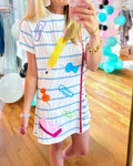 Seuqins School Supplies T Dress