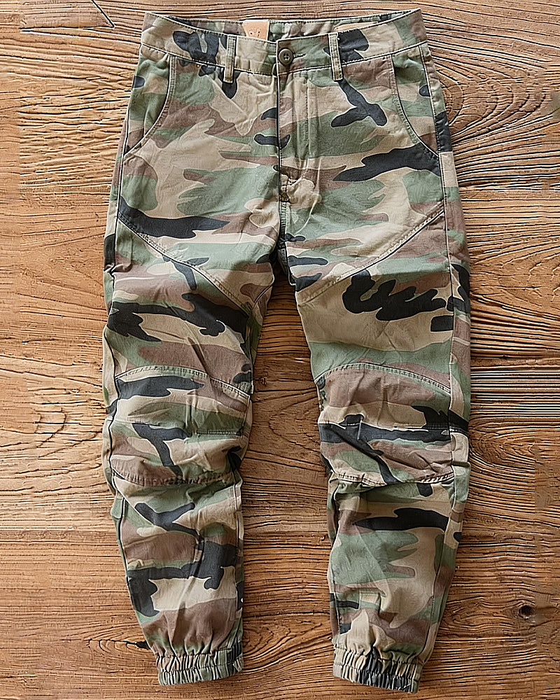 Retro Camouflage Cargo Pants