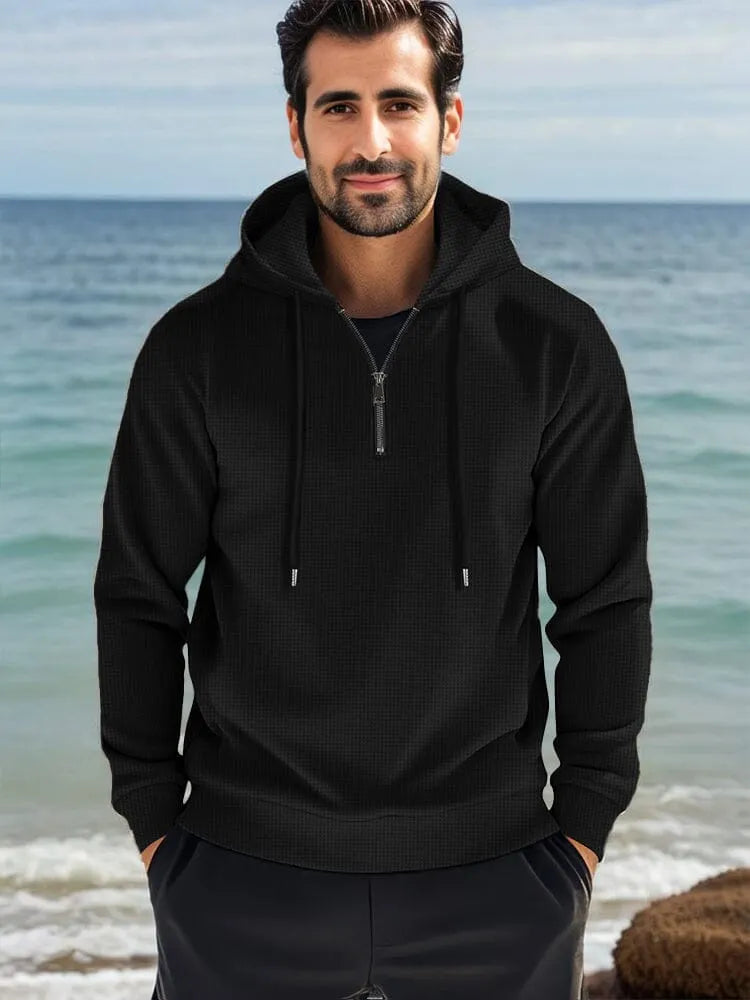 Athleisure Comfort Waffle Hoodie