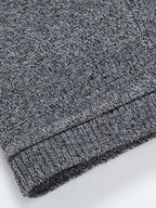 Solid Ribbed Knit Open Front Cardigan