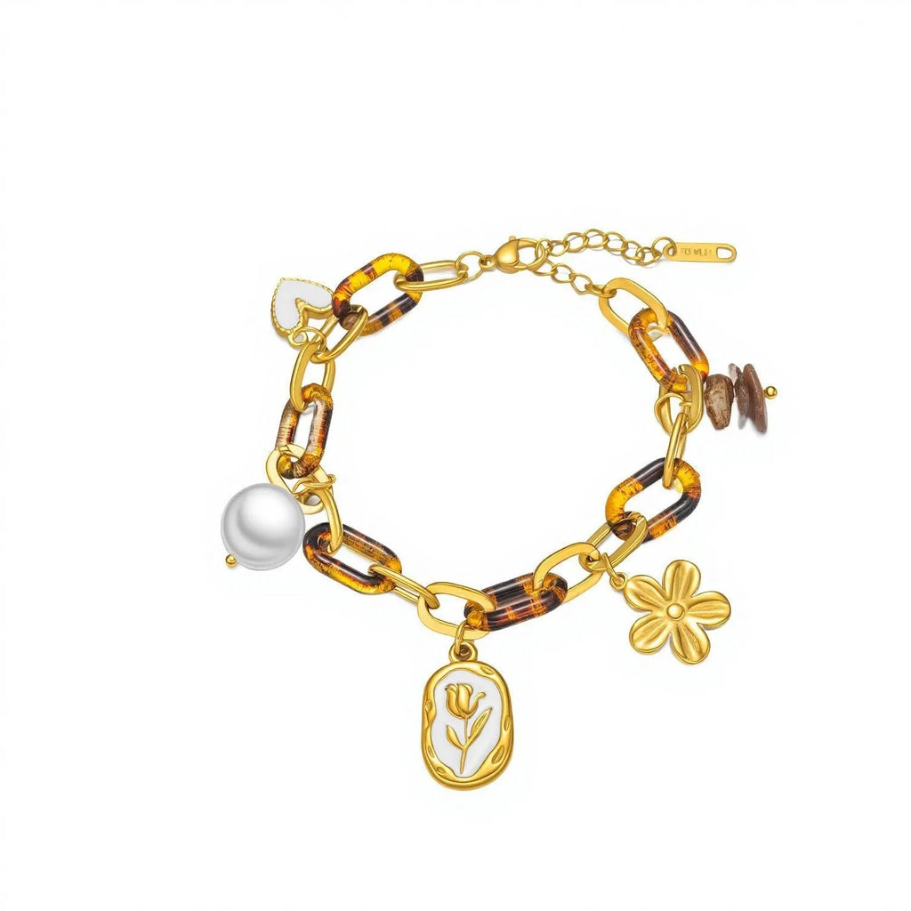Easy To Love Tortoiseshell Chain Bracelet