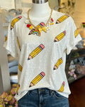 Sparkling Pencil Sequin Top