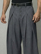 Essentail Stripe Wide-Leg Pants