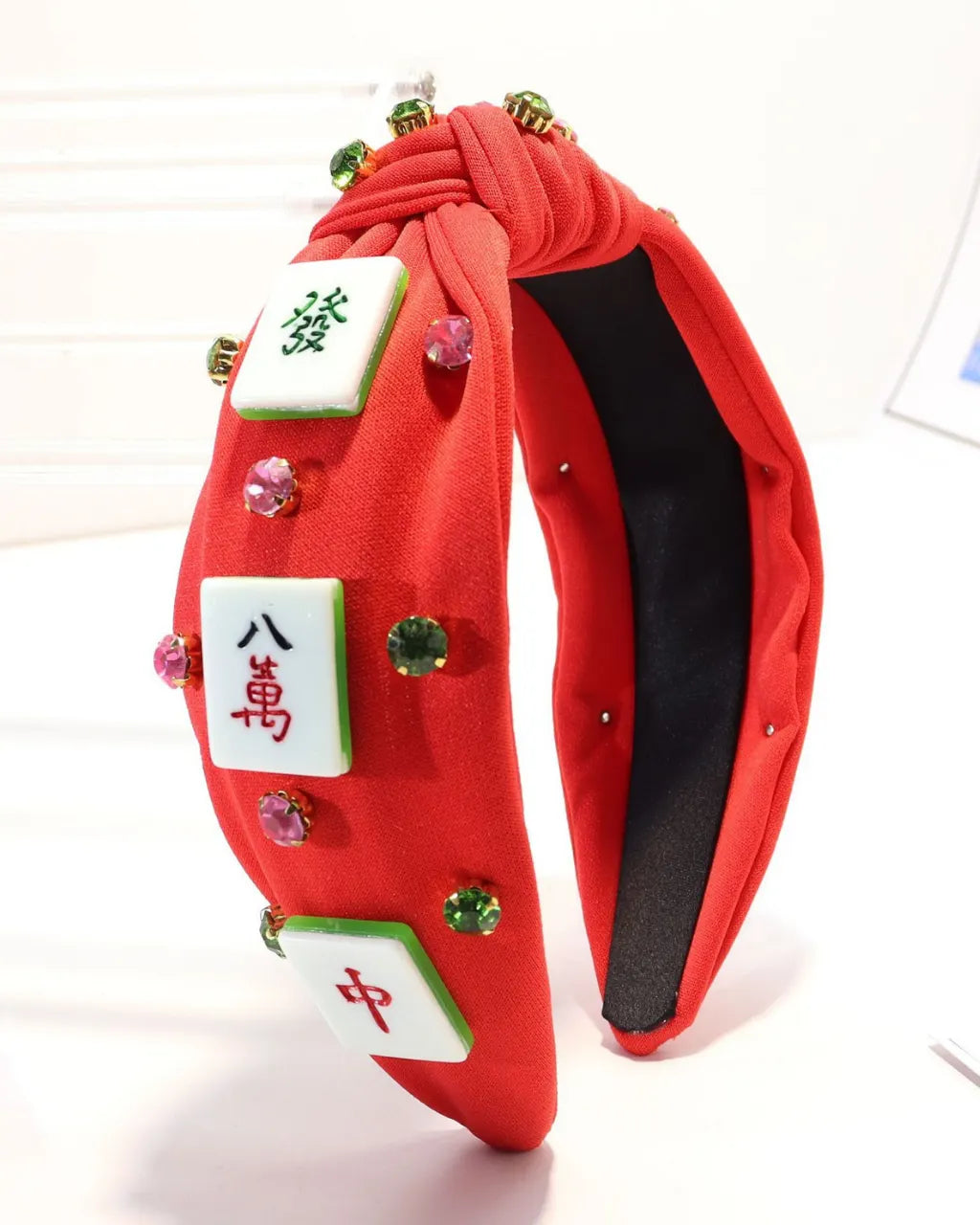 Mahjong Rhinestone Headband