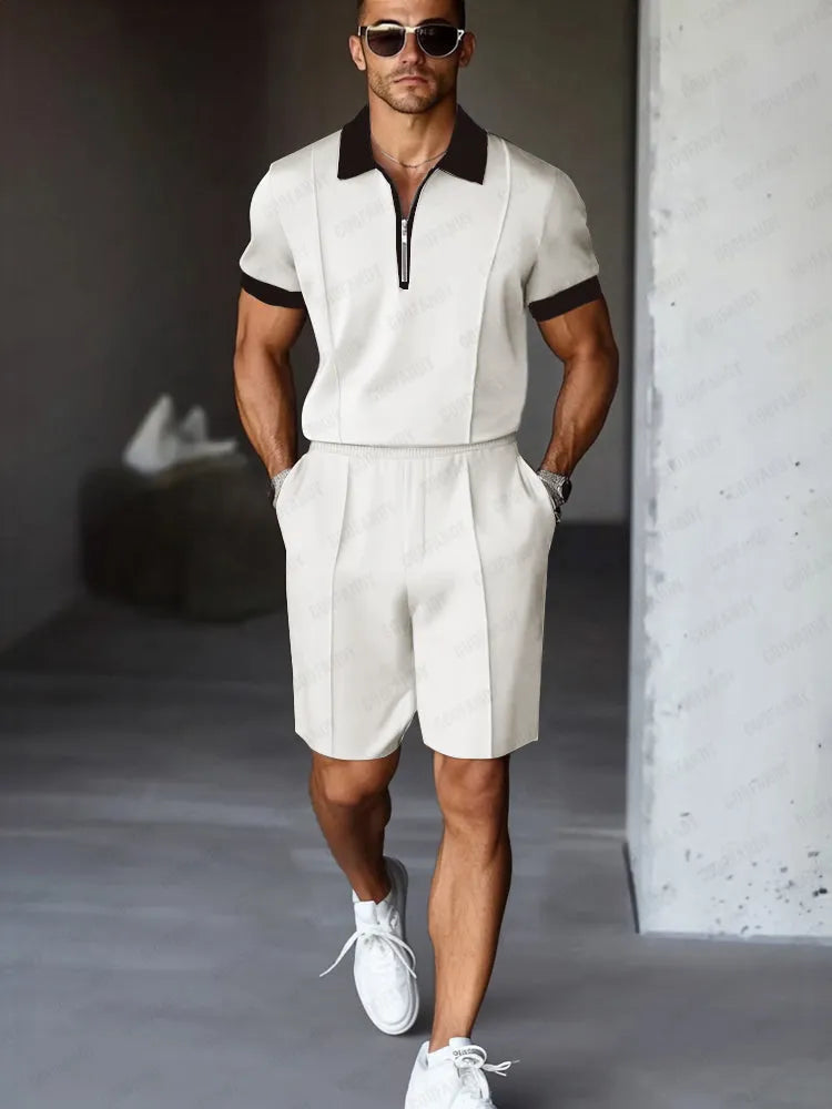 Easy Match Two-Tone Casual Set