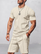 Athleisure Loose Fit waffle 2-Piece Set
