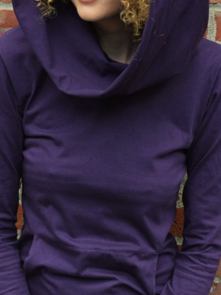 Nomad Dress - Hooded Cowl Dress with Pocket