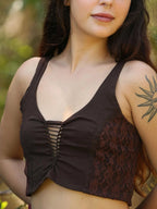 Fairy Pixie Crop Top, Festival Elven Clothing, Rave Psytrance Ren Faire Outfit
