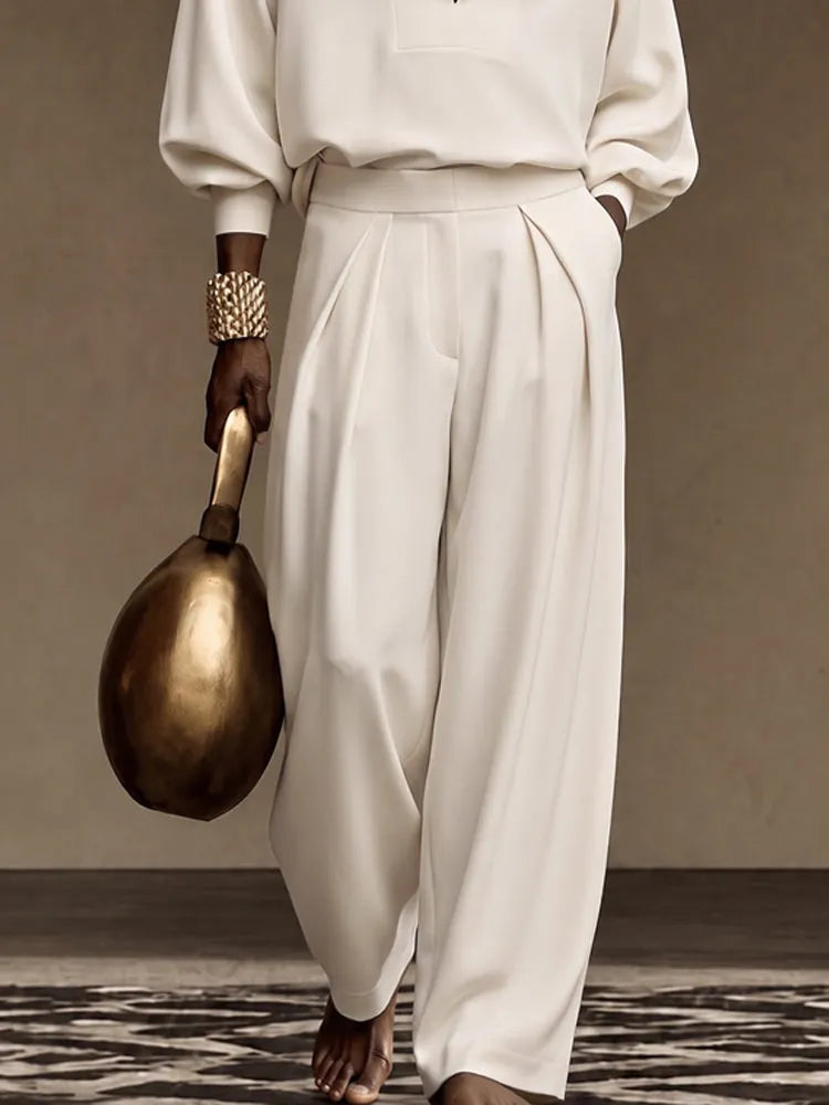 Minimalism Casual Designer Shirt and Pants Set