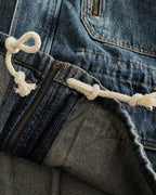 Vintage Washed Multi©\Pocket Field Utility Denim Jacket