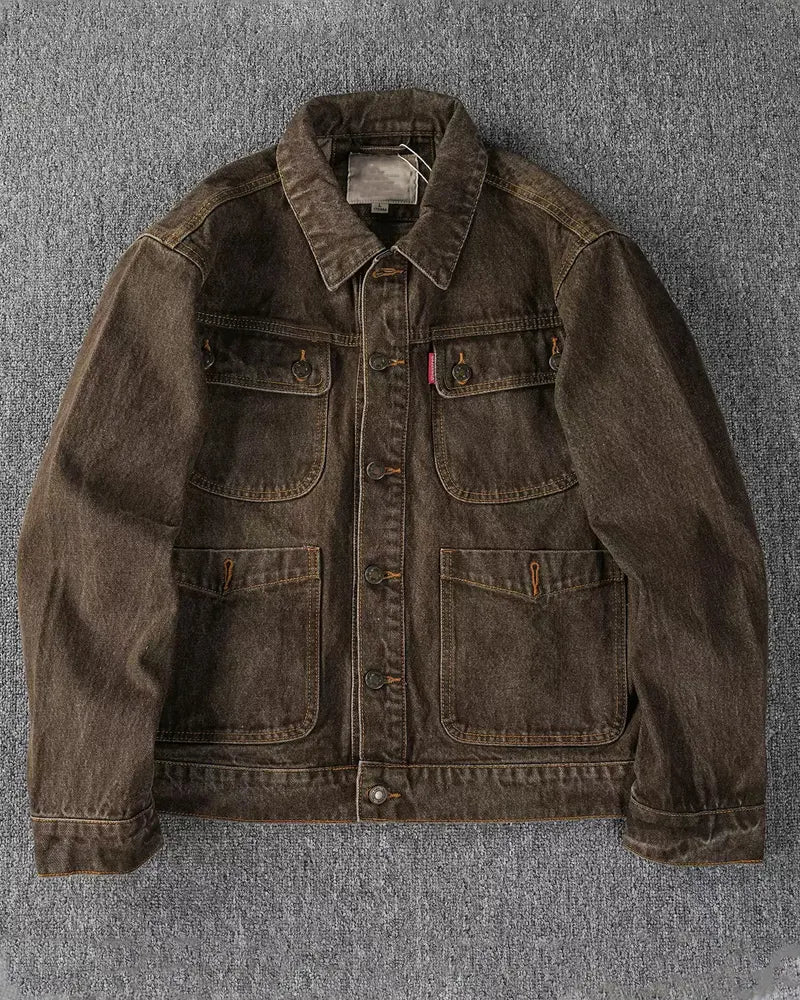 Vintage Pigment Dyed Four©\Pocket Work Denim Jacket